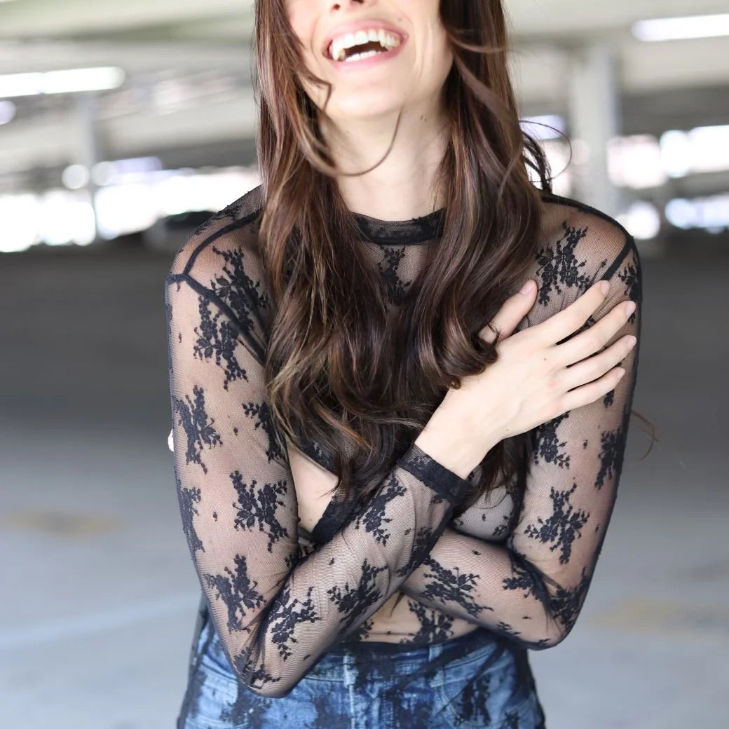 Sheer Lace Top