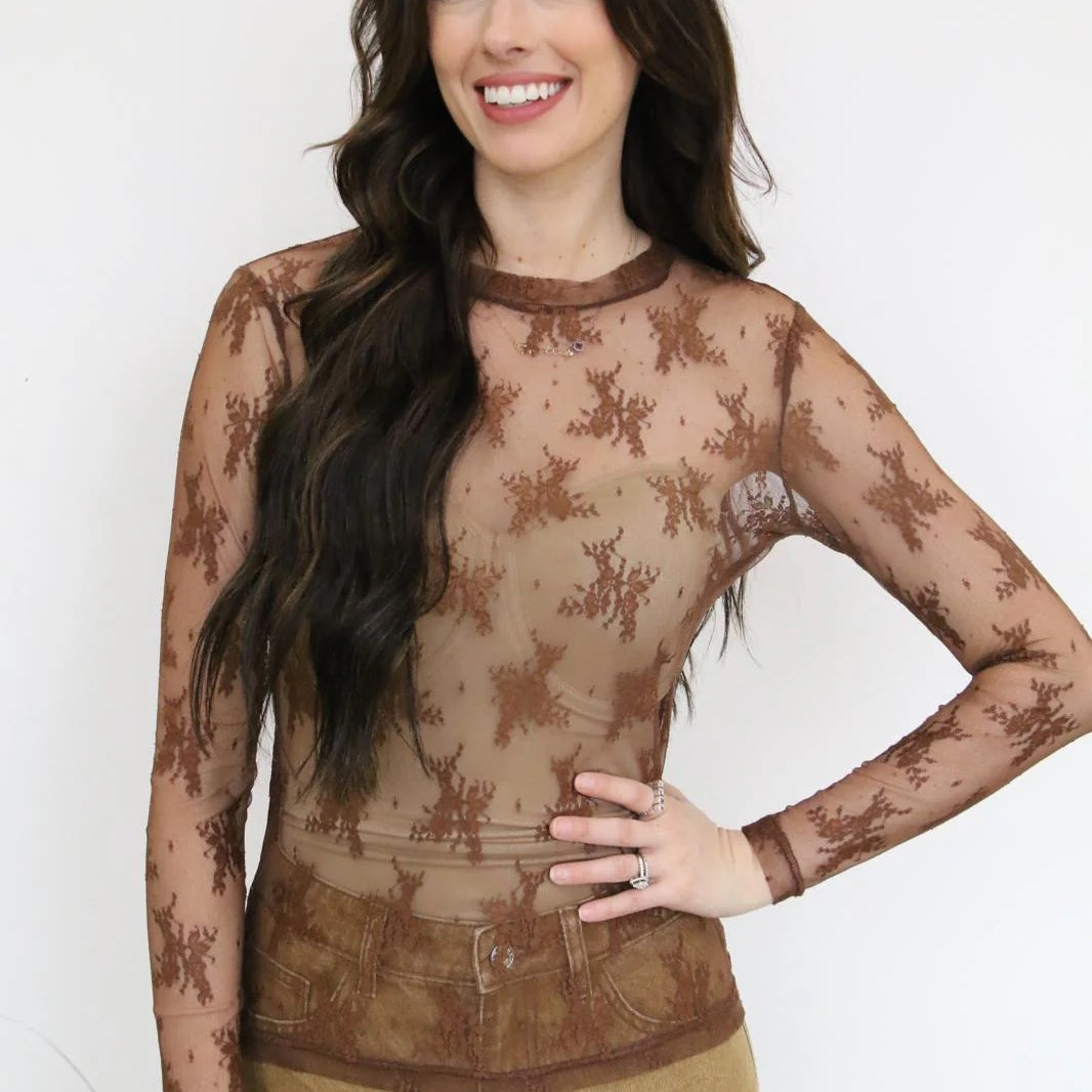 Sheer Lace Top
